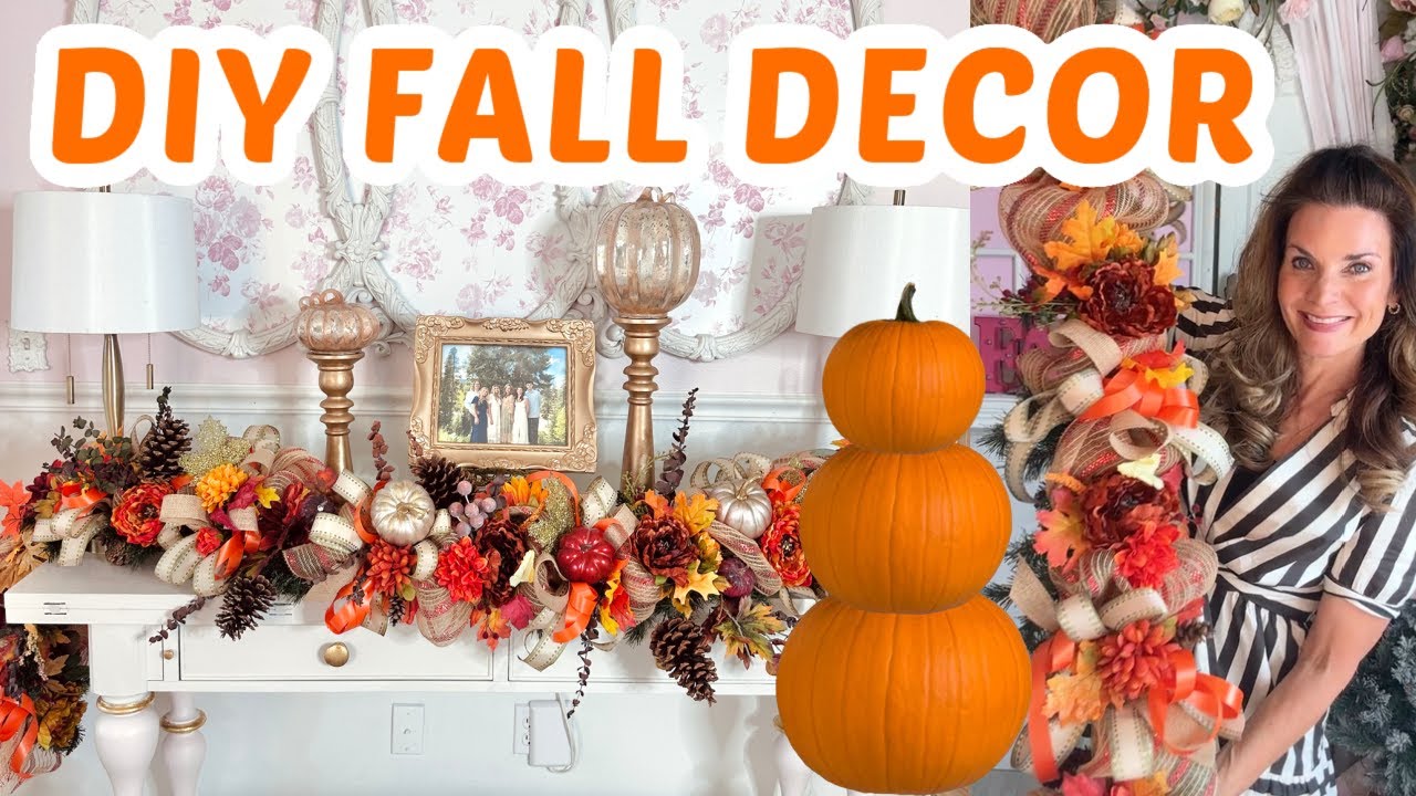 🍁NEW! DIY FALL DECORATING + HUGE DECO MESH GARLAND TUTORIAL🍁I Love Fall Ep 20 Olivia's Romantic Home