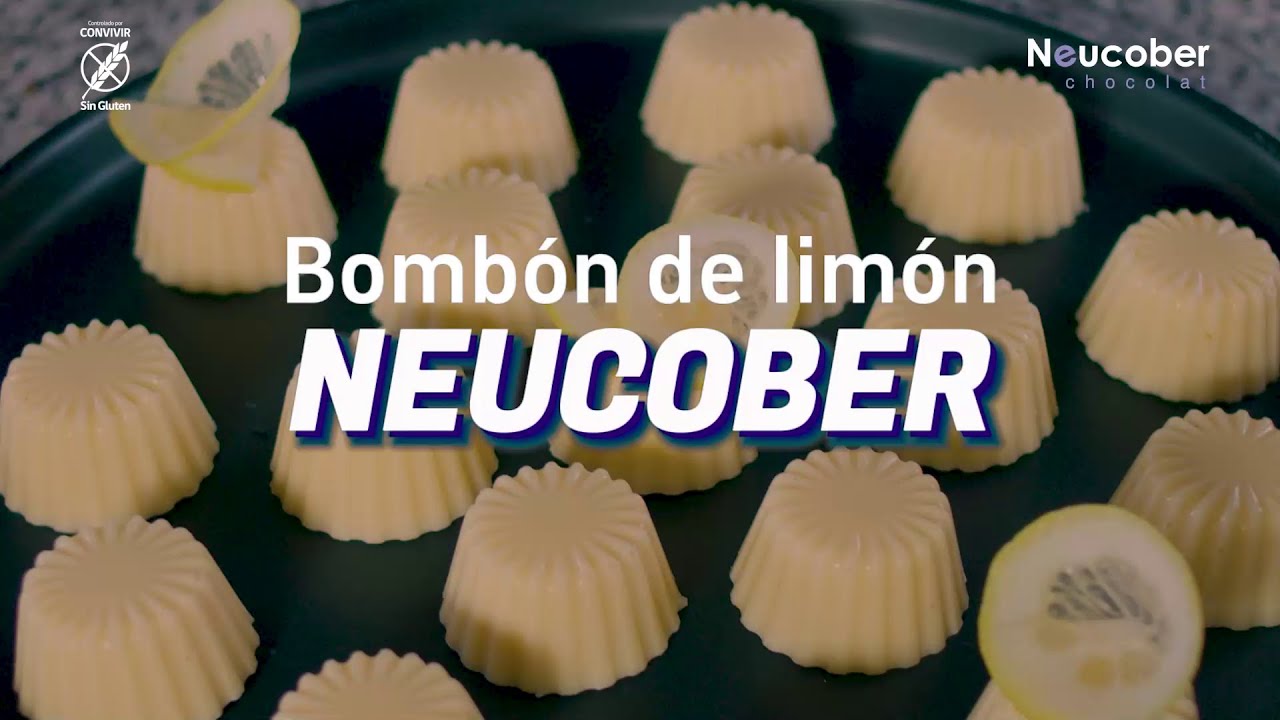 Bombón de chocolate blanco Neucober con crema de limón