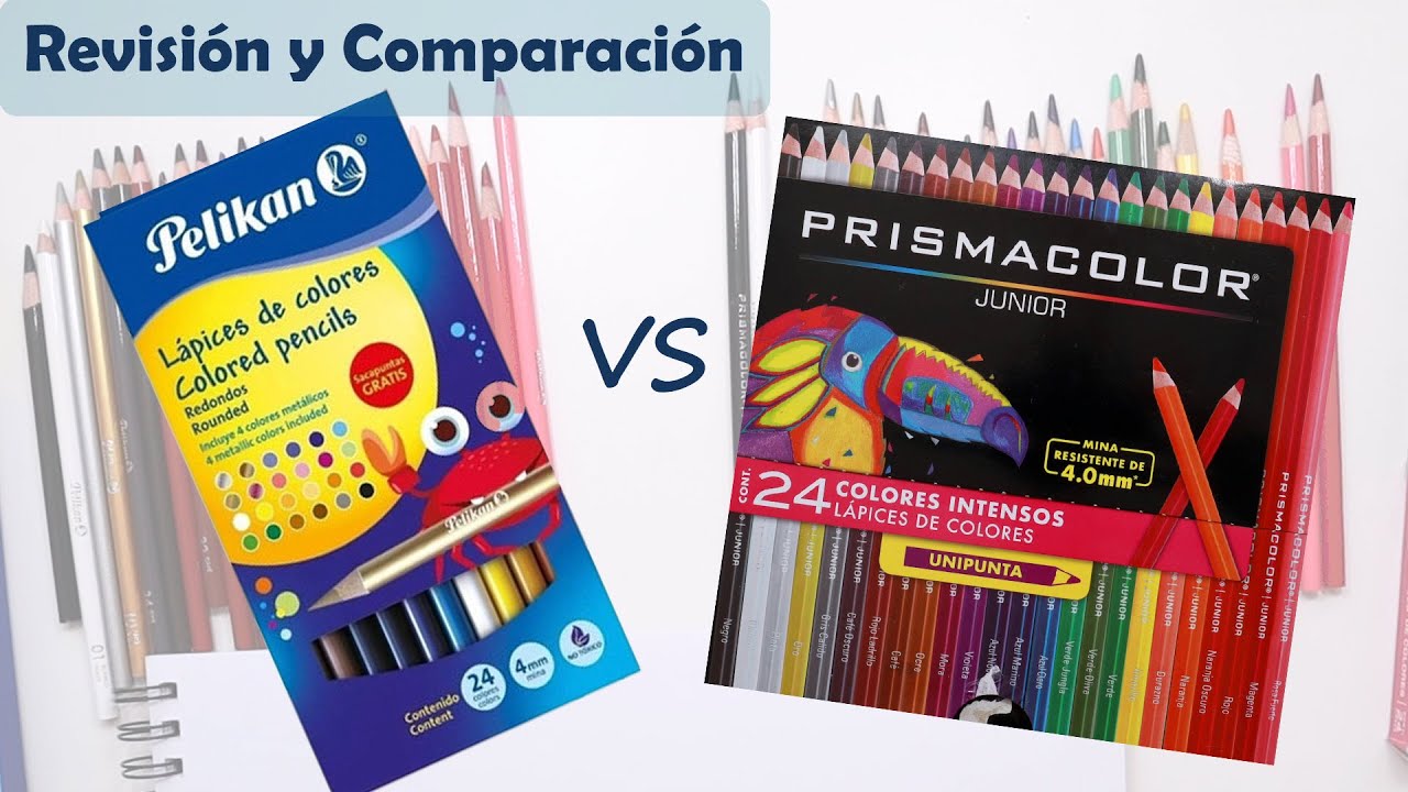 Revisión y Comparación de colores PELIKAN y PRISMACOLOR JUNIOR