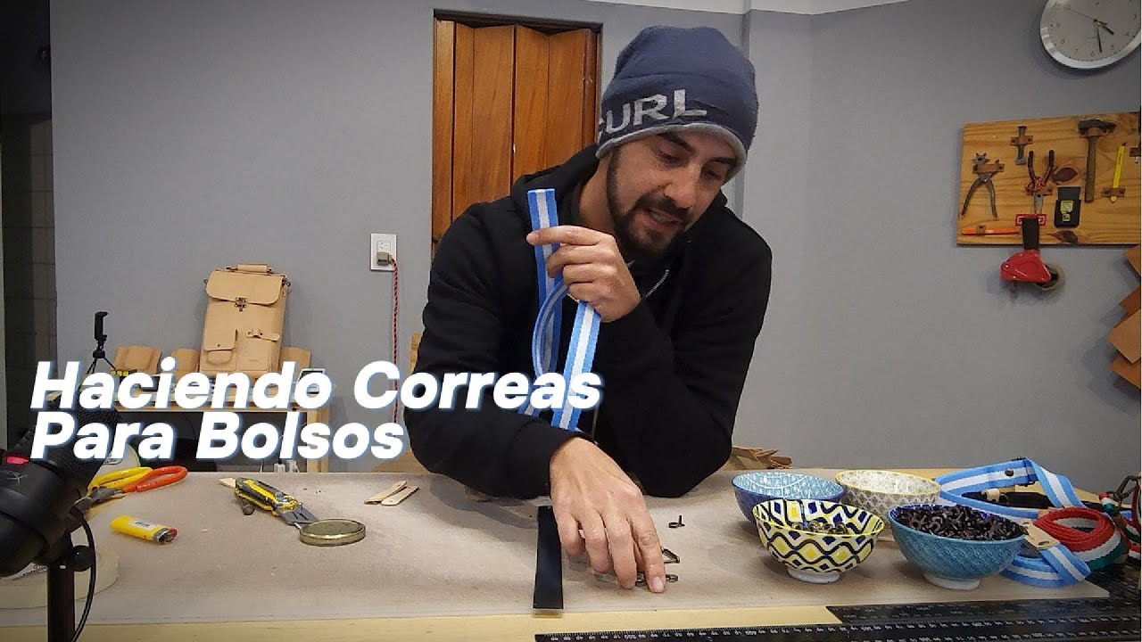 Haciendo Correas Fijas y Regulables para Bolsas y Carteras! - Making  Straps for Bags