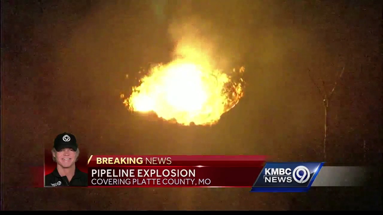 Pipeline explosion leaves big crater behind