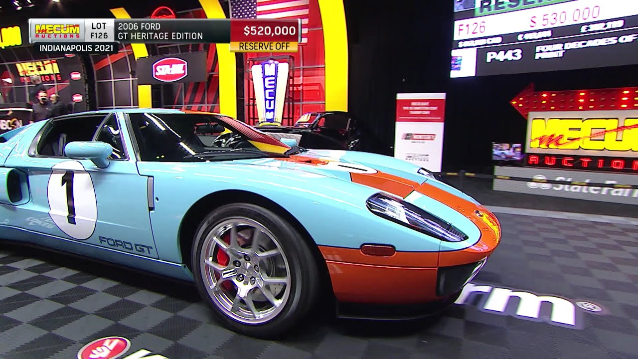 2006 Ford GT Heritage Edition Hammers for $520,000 // Mecum Indy 2021