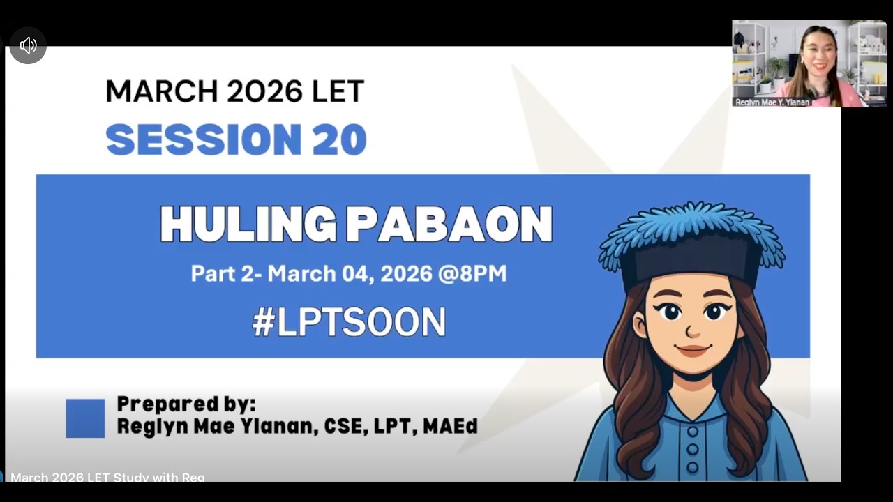 MARCH 2026 LET SESSION 20 PART 2