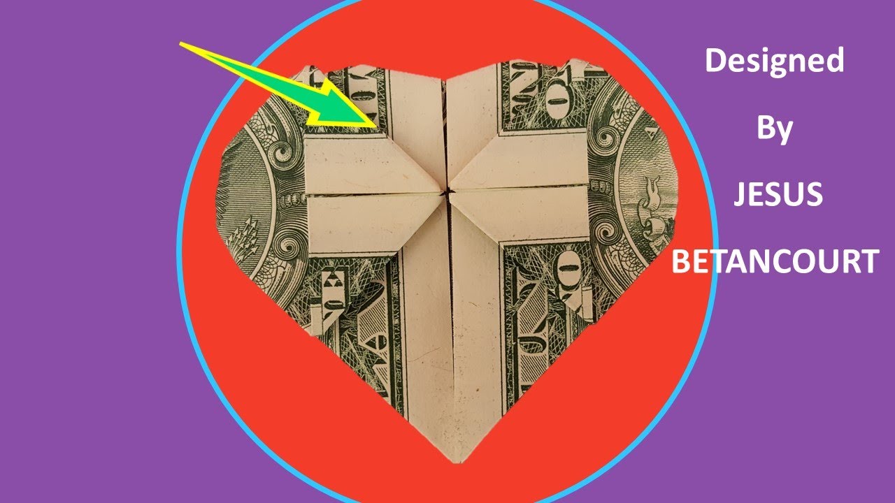 Dollar Origami Heart 