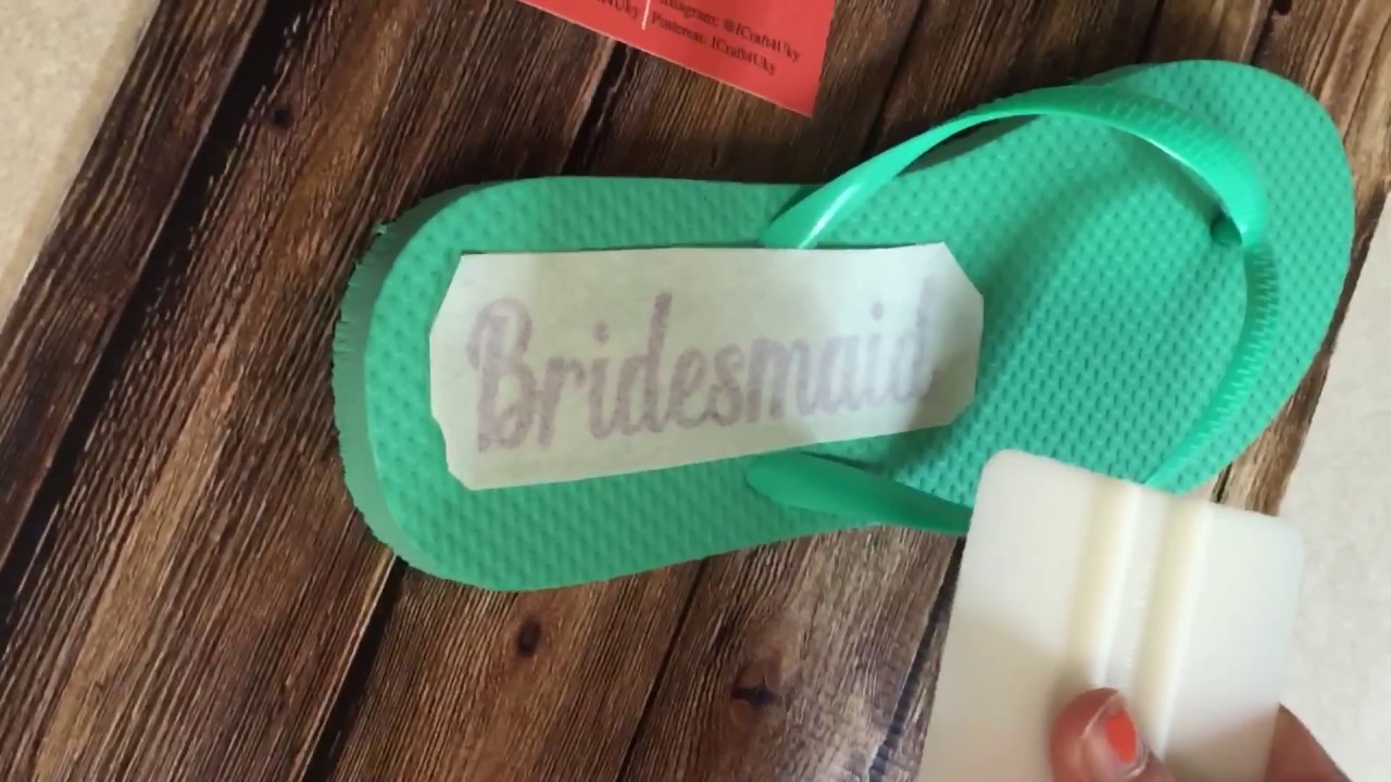 How to apply Vinyl Decals to Flip Flops