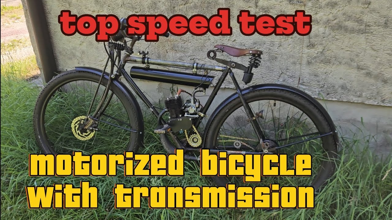 motorized bicycle with gearless transmission