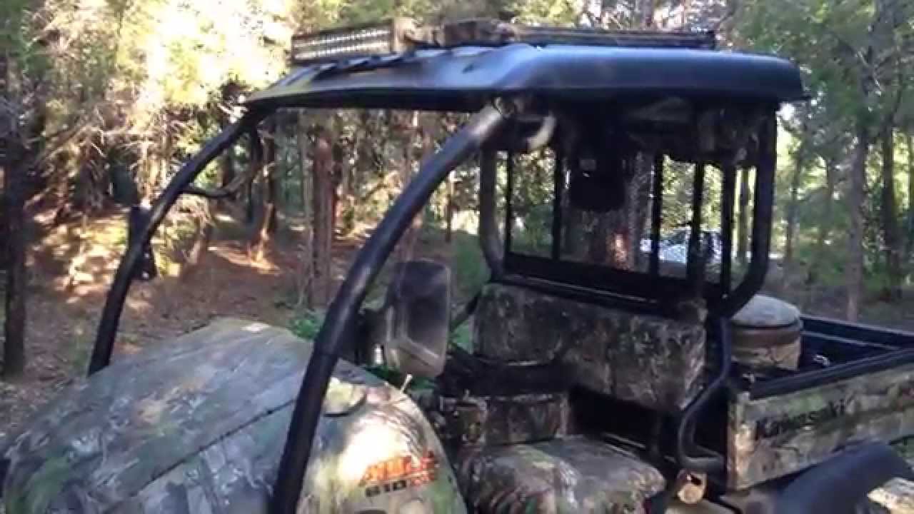 Kawasaki Mule 610 xc camo Goal Zero  Custom rack Led light bar