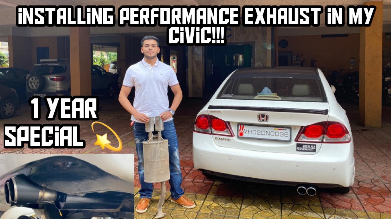 Installing performance Exhaust in my Civic!!!|project car|EP18