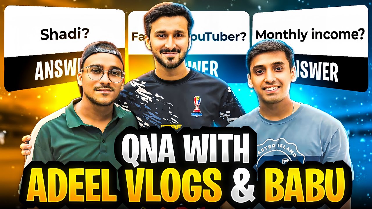 Hilarious QnA with ​⁠Adeel Vlogs & Babu | Best video ever 😂