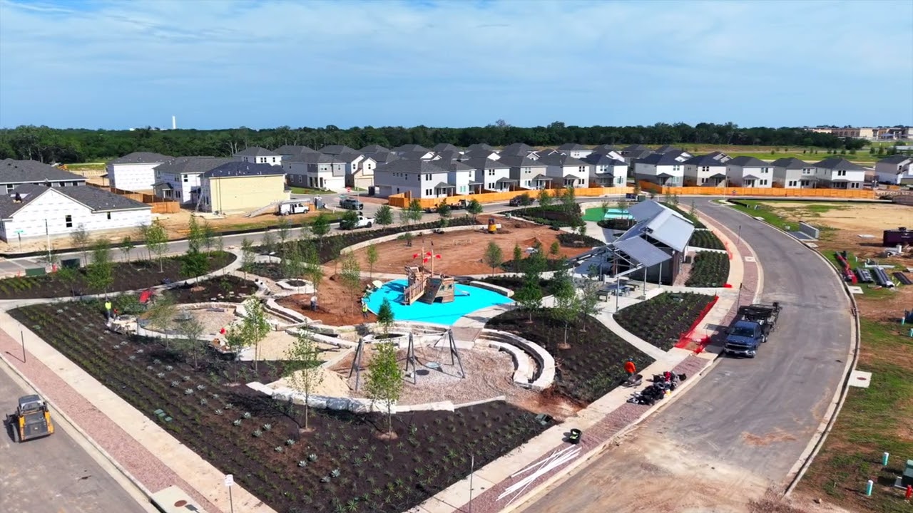 New Homes Taking Shape in Kyle, TX | Aerial Progress Tour