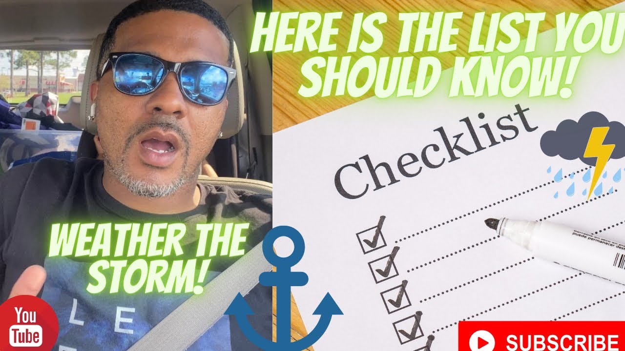 *Here is the list you should KNOW* When YOU become a Longshoreman You have to weather the STORM!