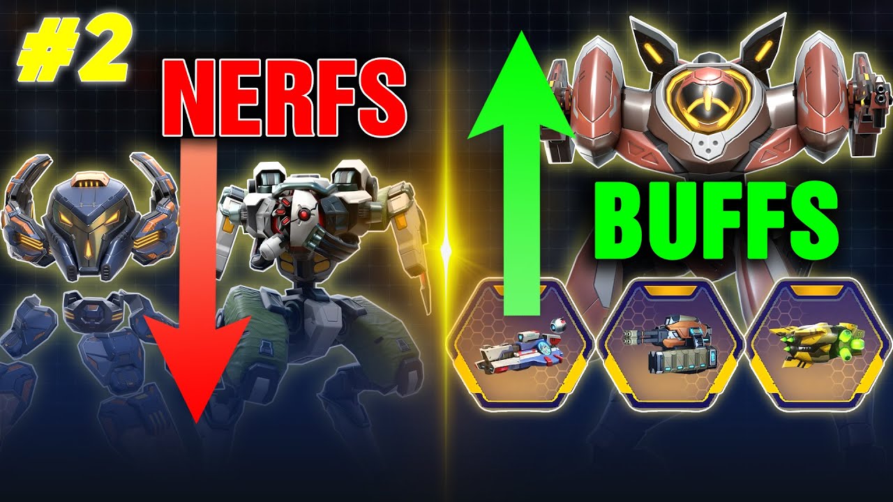 Big Buffs, Heavy Nerfs?! | Mech Arena Phase 2 Balance Update