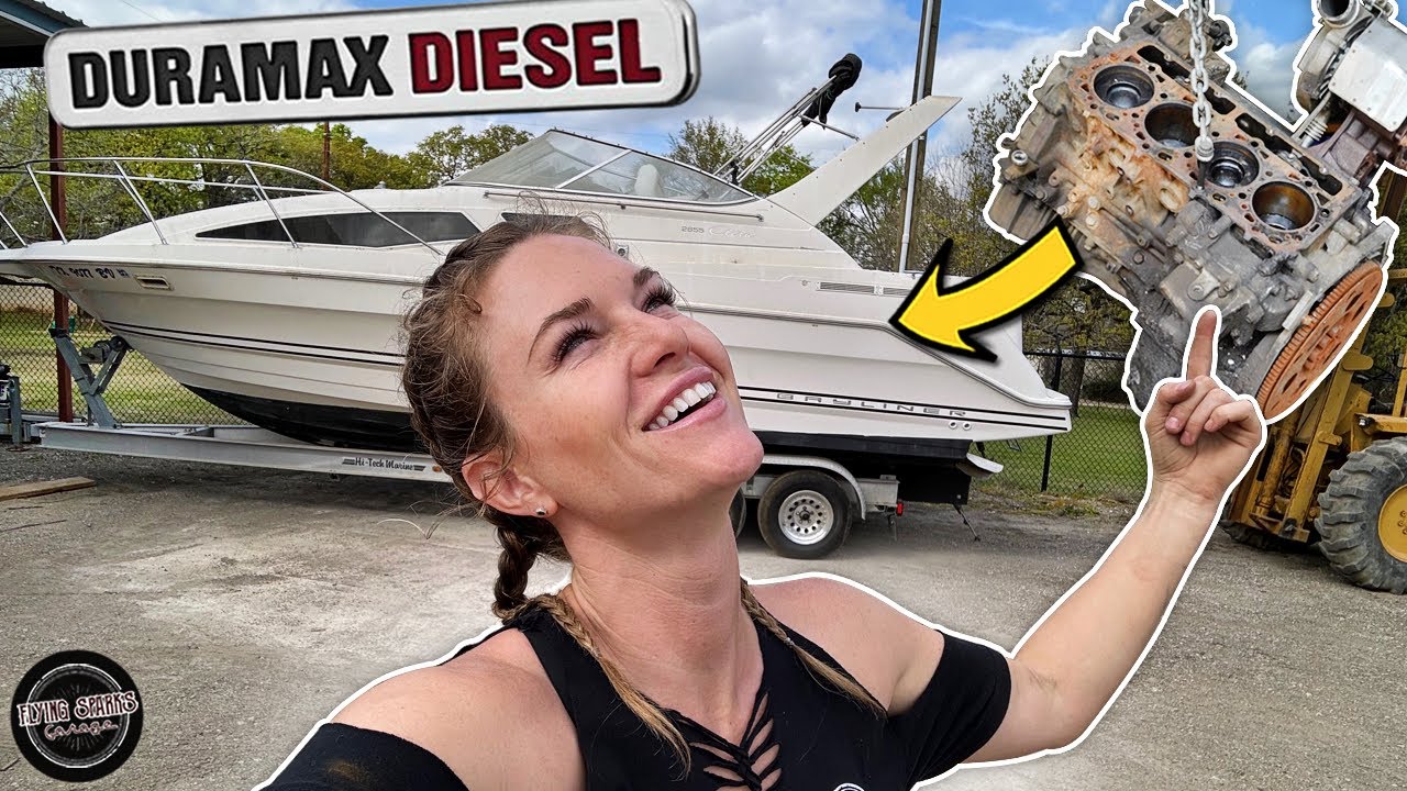 SURPRISE! Diesel swapping our 5k dollar boat BEGINS!!!