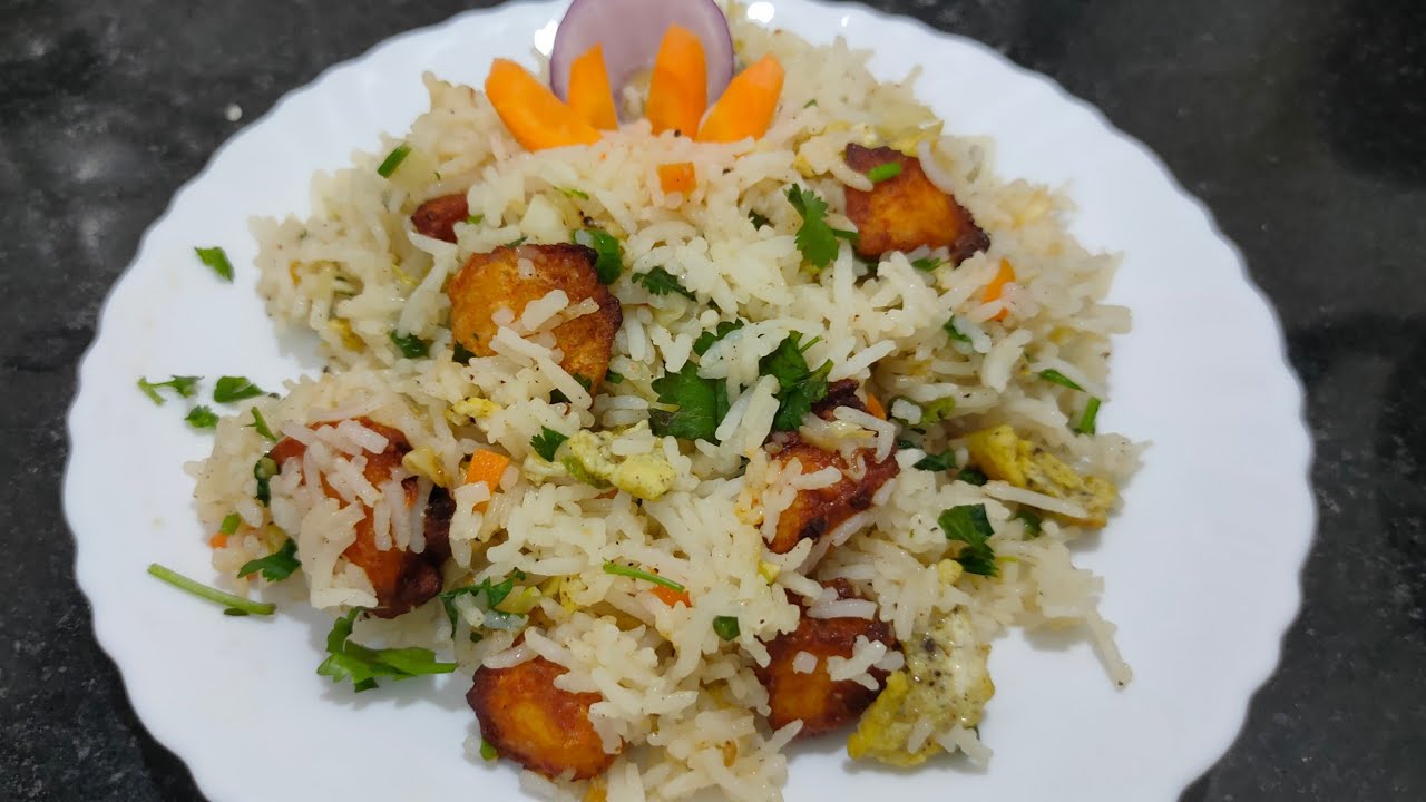 Chicken fried rice #chicken #friedrice #rayalaseemarecipies
