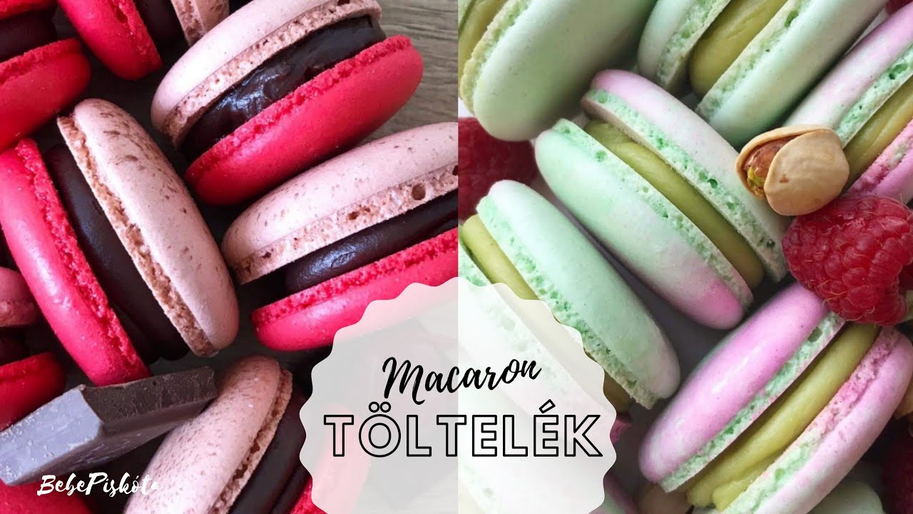 Macaron TÖLTELÉK - Pisztácia-málna💚💞 Étcsoki-meggy 🍫🍒 - BebePiskóta