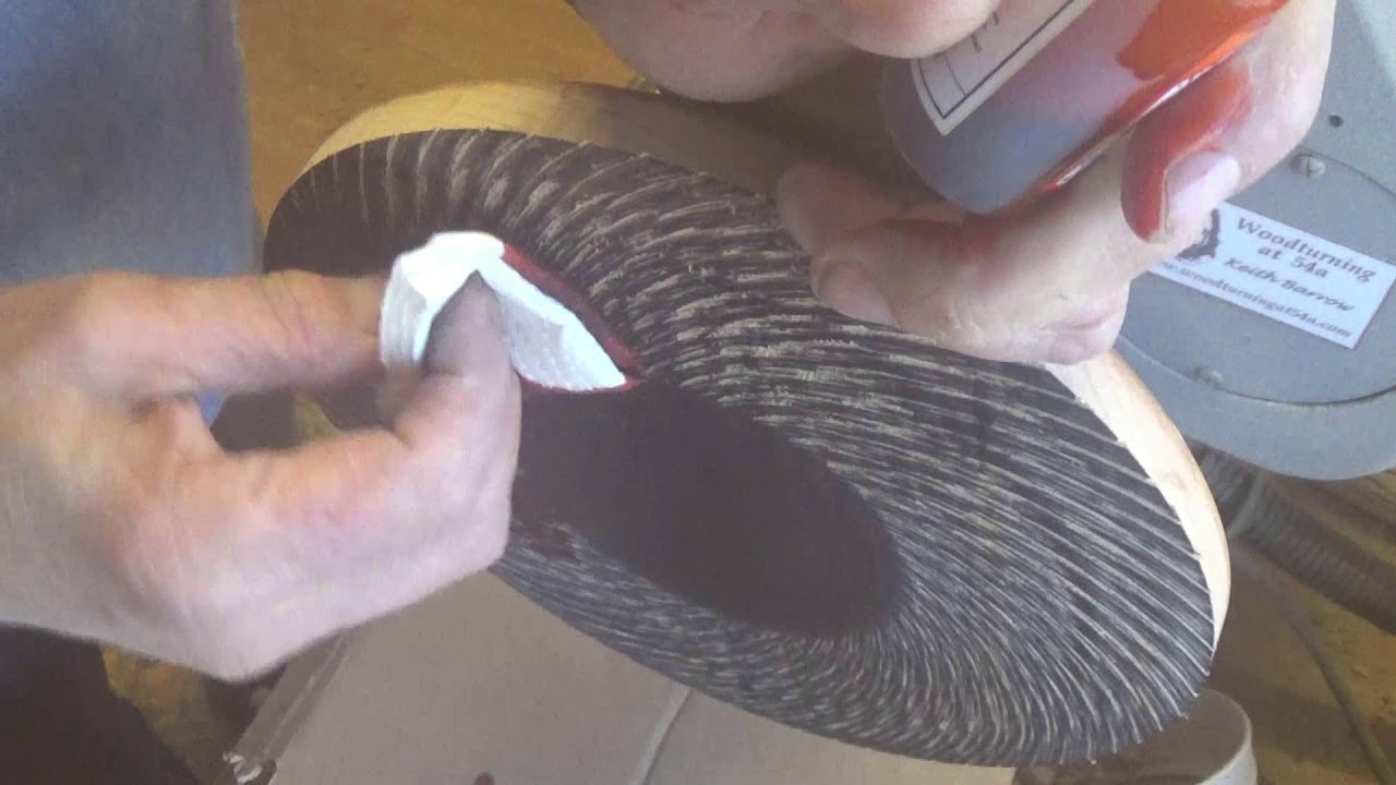 Woodturning at 54a #143. Textured and coloured bowl