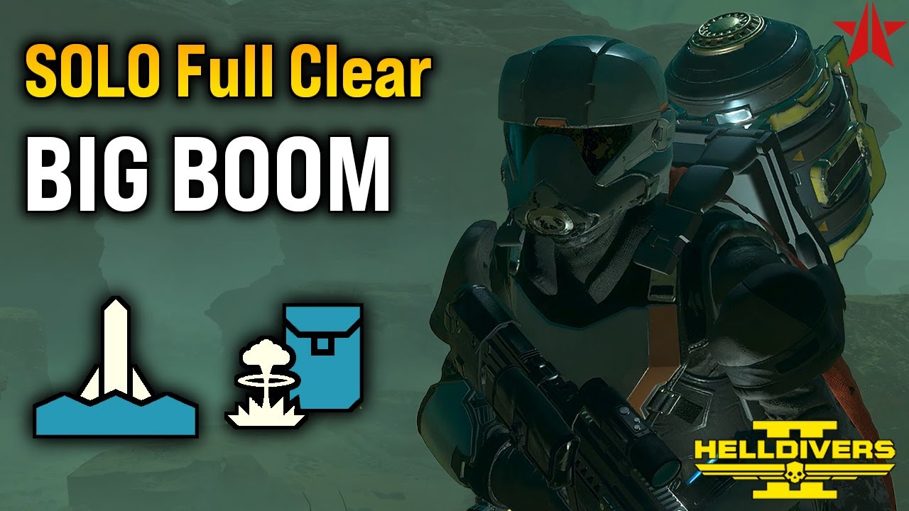 Helldivers 2 -  Solo Silo and Portable Hellbomb go HARD, Super Helldive (SOLO full clear, no deaths)