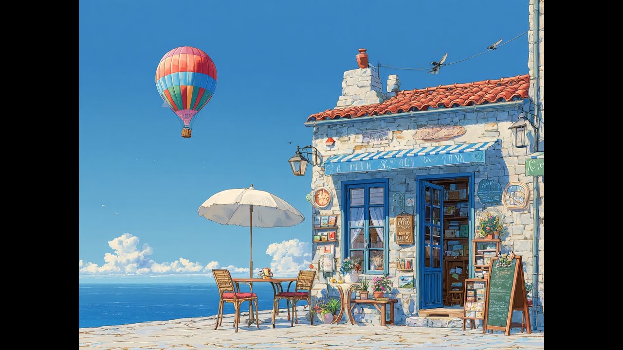 Sunny Seaside Cafe Jazz (5 HOURS) ☕ Ocean View Coffee Instrumental Music