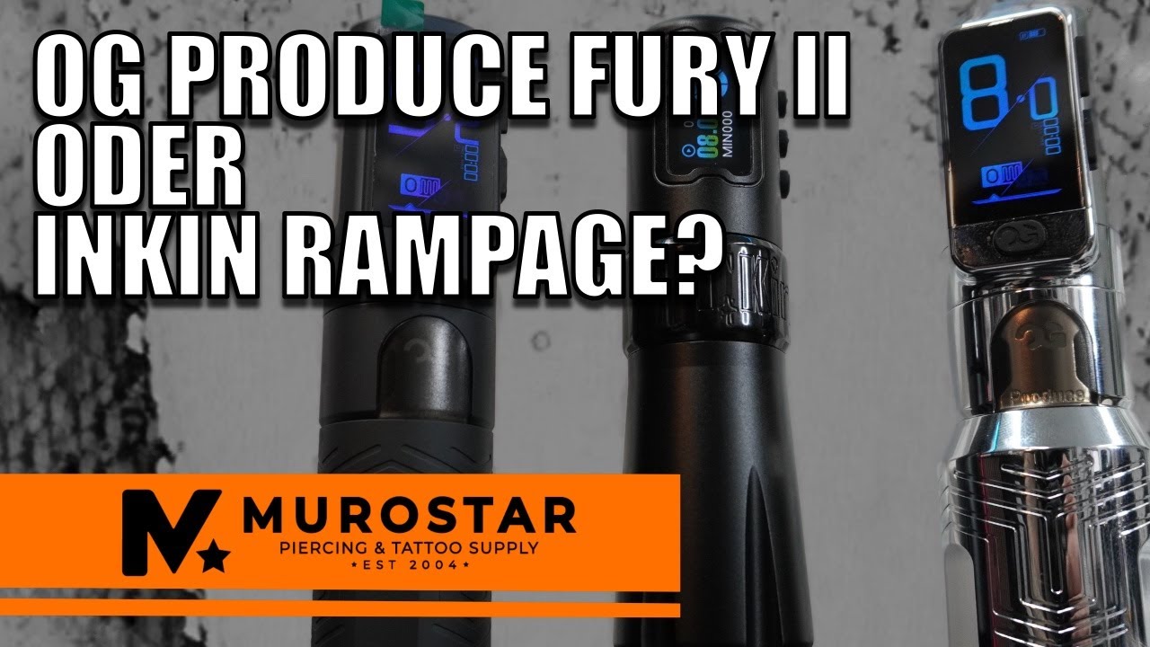 🔥 Tattoo Pen Vergleich: OG Fury II vs. INKin Rampage 🖋️ – Welche Maschine ist die Beste für dich?