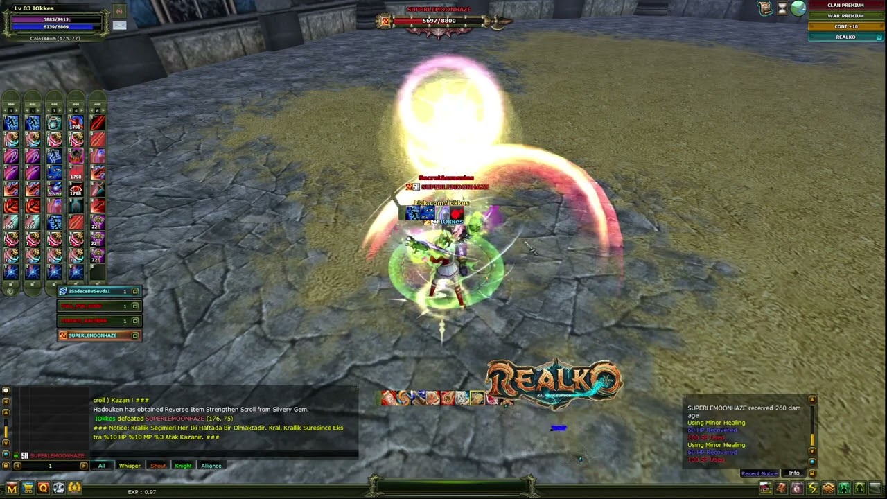 SUPERLEMONHAZE MEYDAN DAYAĞI  SKOR 100-3  #realko #turkko #logoswar