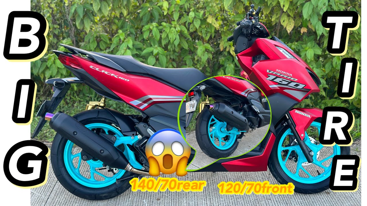 Honda Click 160 | BIG TIRE CONCEPT | 140/70 Rear 120/70 Front | TWPO TIRE