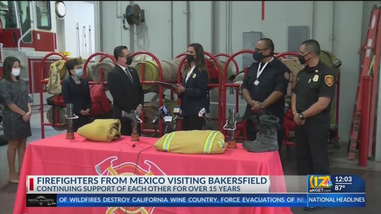 Firefighters from Mexico visit Bakersfield