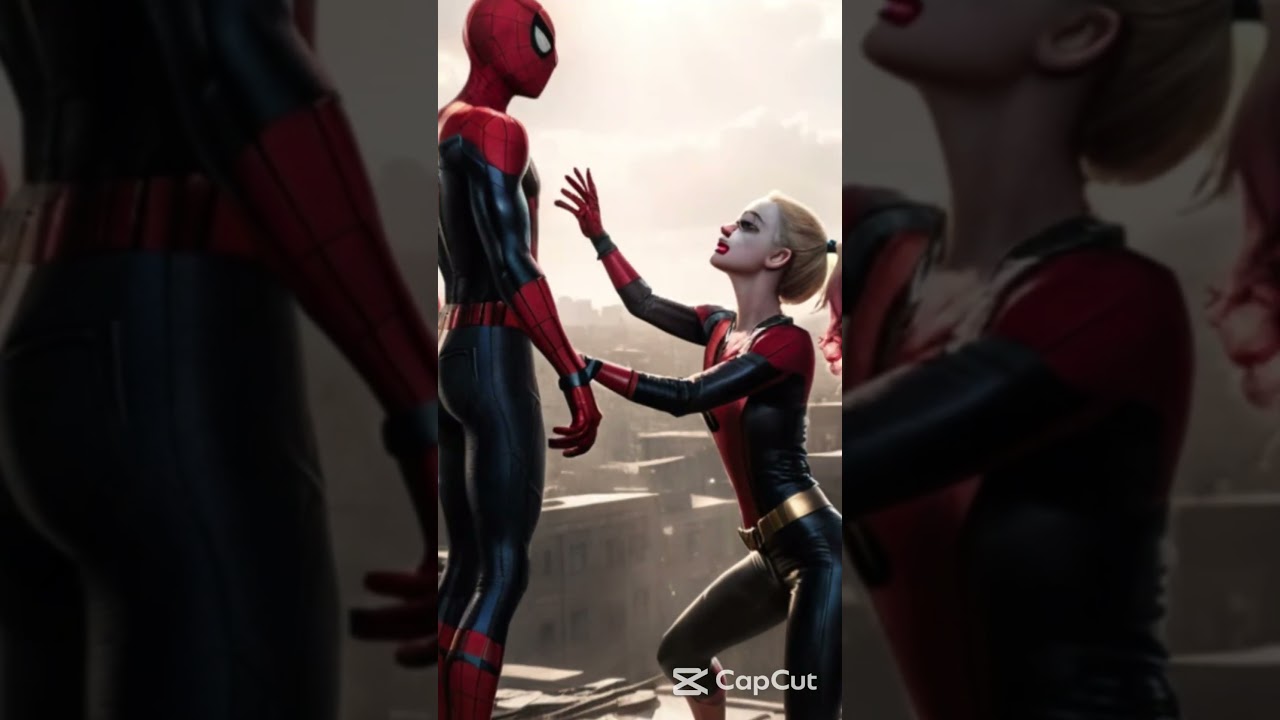 Spider-Man & His Love &ndash; Epic Rooftop Moment 🌃❤️ #Shorts #EpicLove