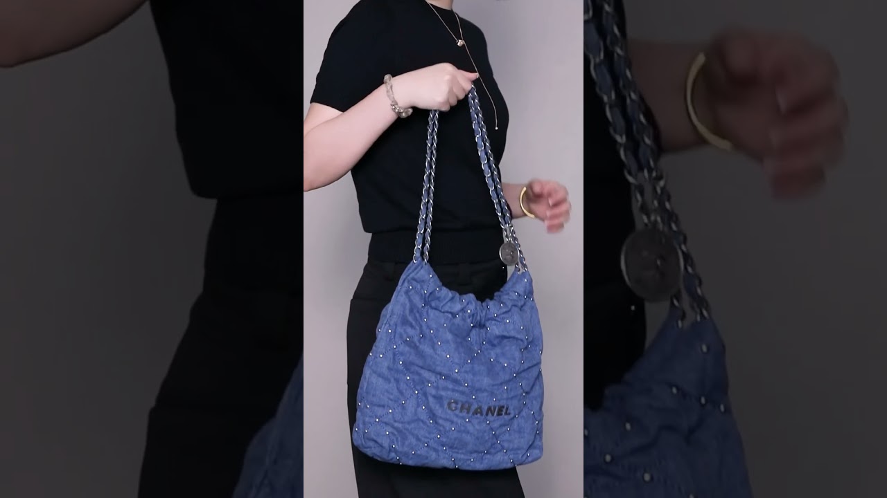 Chanel denim studded#22bag #denim22