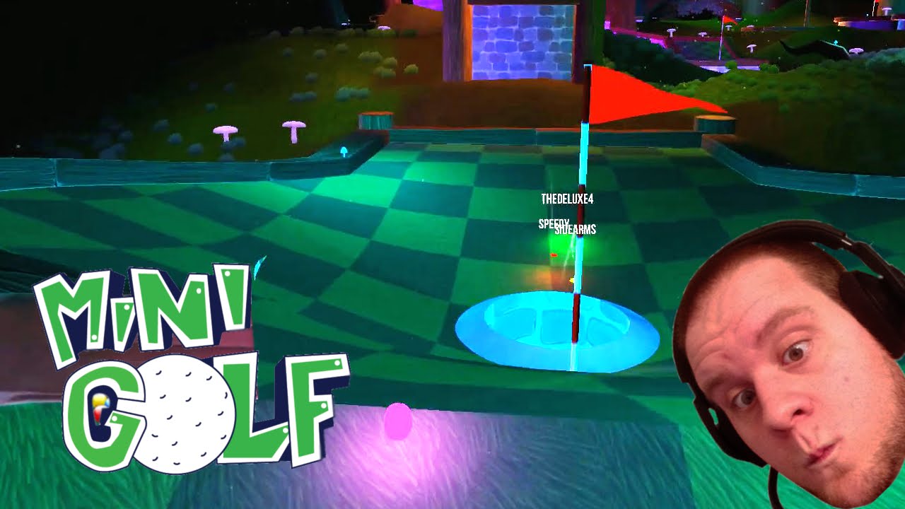 LOW GRAVITY BOUNCY PUCK GOLF! (Golf With Your Friends)