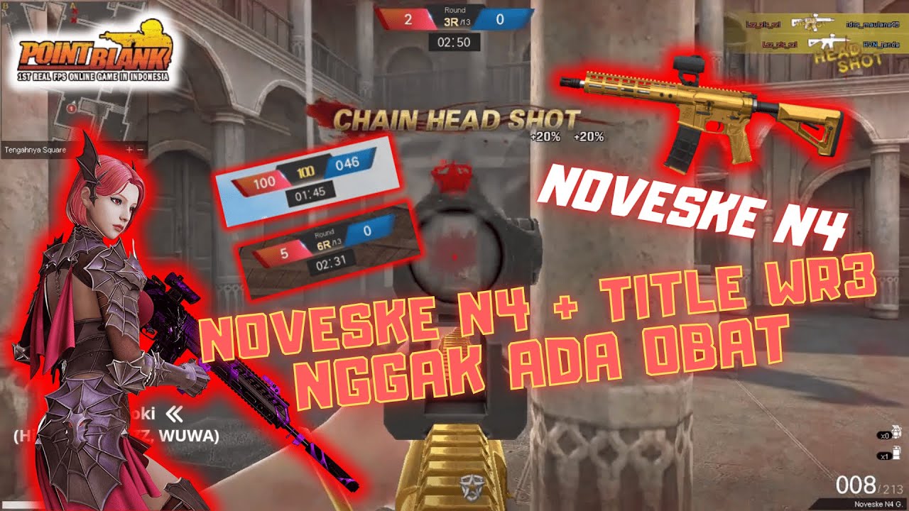 NOVESKE N4 NGGAK ADA OBAT‼️|| TITLE WR3 DAMAGE 41 || Point blank zepetto Indonesia