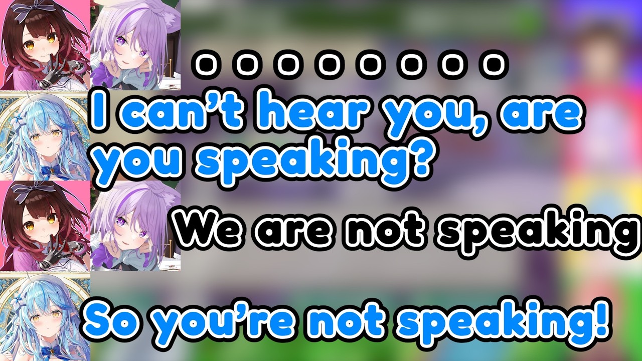 Roboco and Okayu Go Silent While Lamy Is Afraid of Silence w【Hololive Clip】