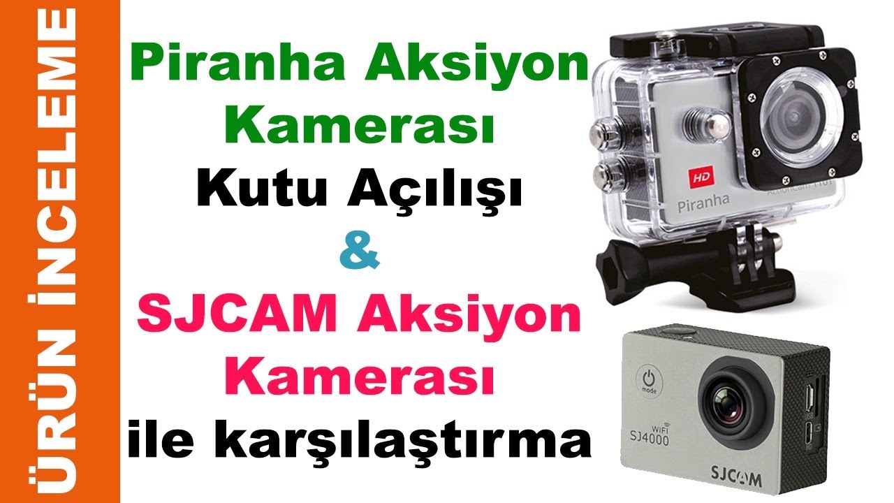 Piranha 1125 Aksiyon kamera incelemesi ve SJ4000 ile karşılaştırma