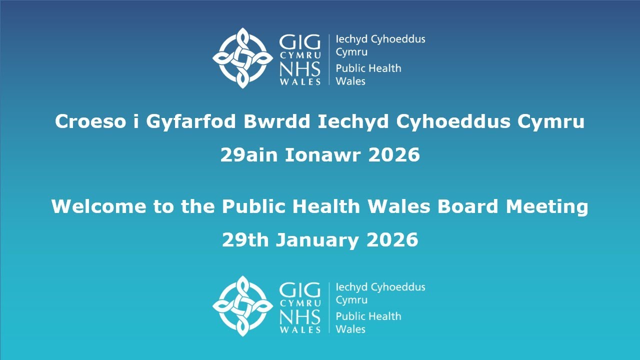 Public Health Wales Public Board Meeting 29 January 2026