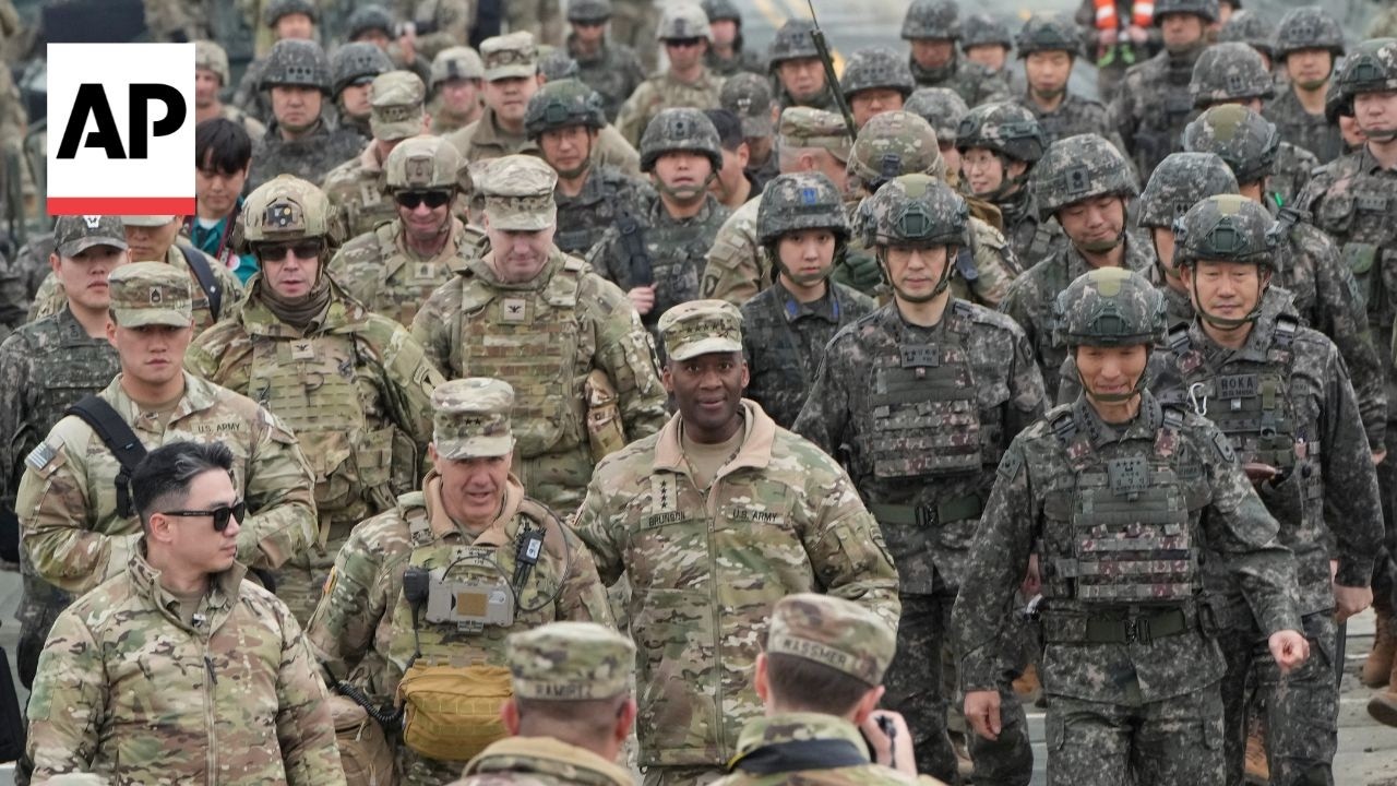 South Korea and US hold joint exercises as part of annual military drills