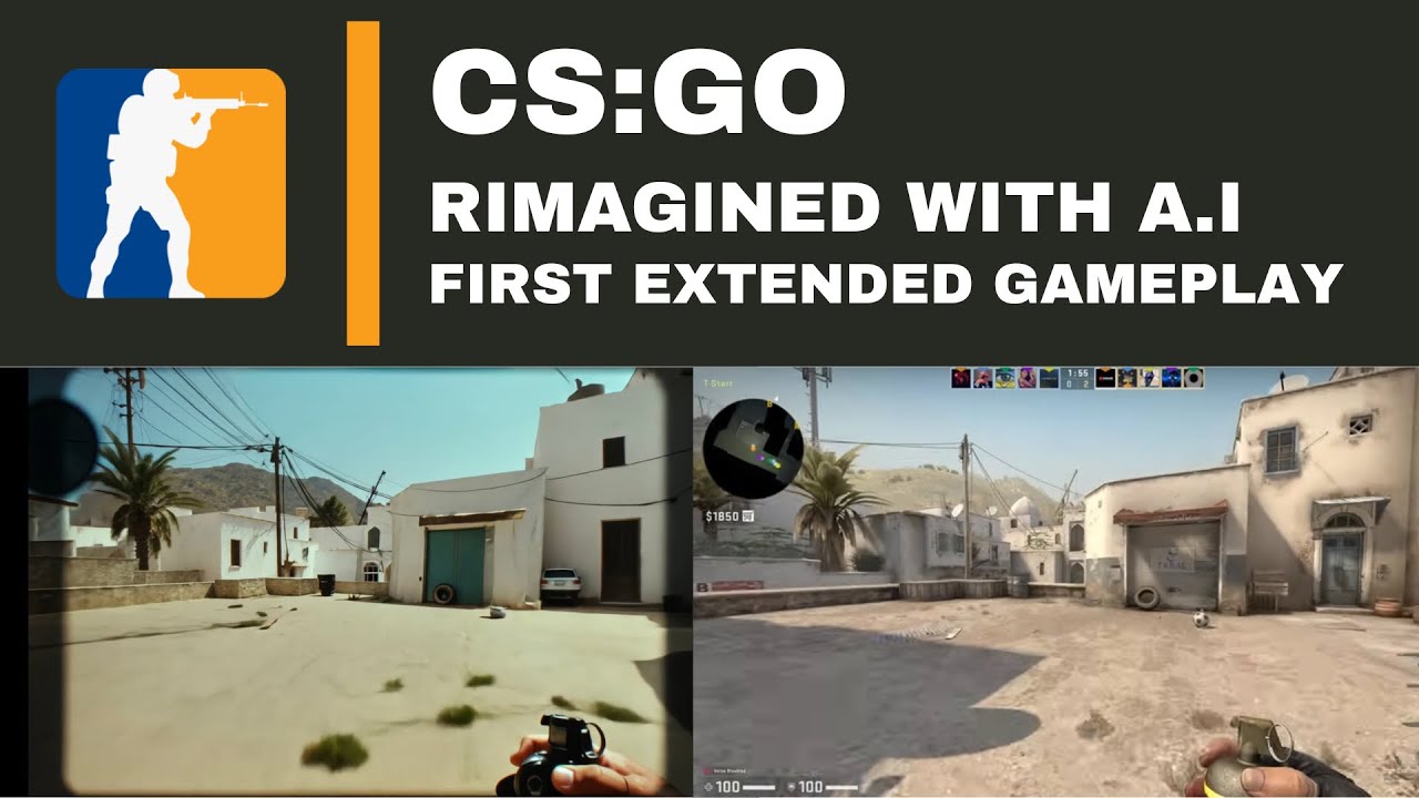 CSGO with ultra realistic graphics | Generative AI Real Life Graphics!