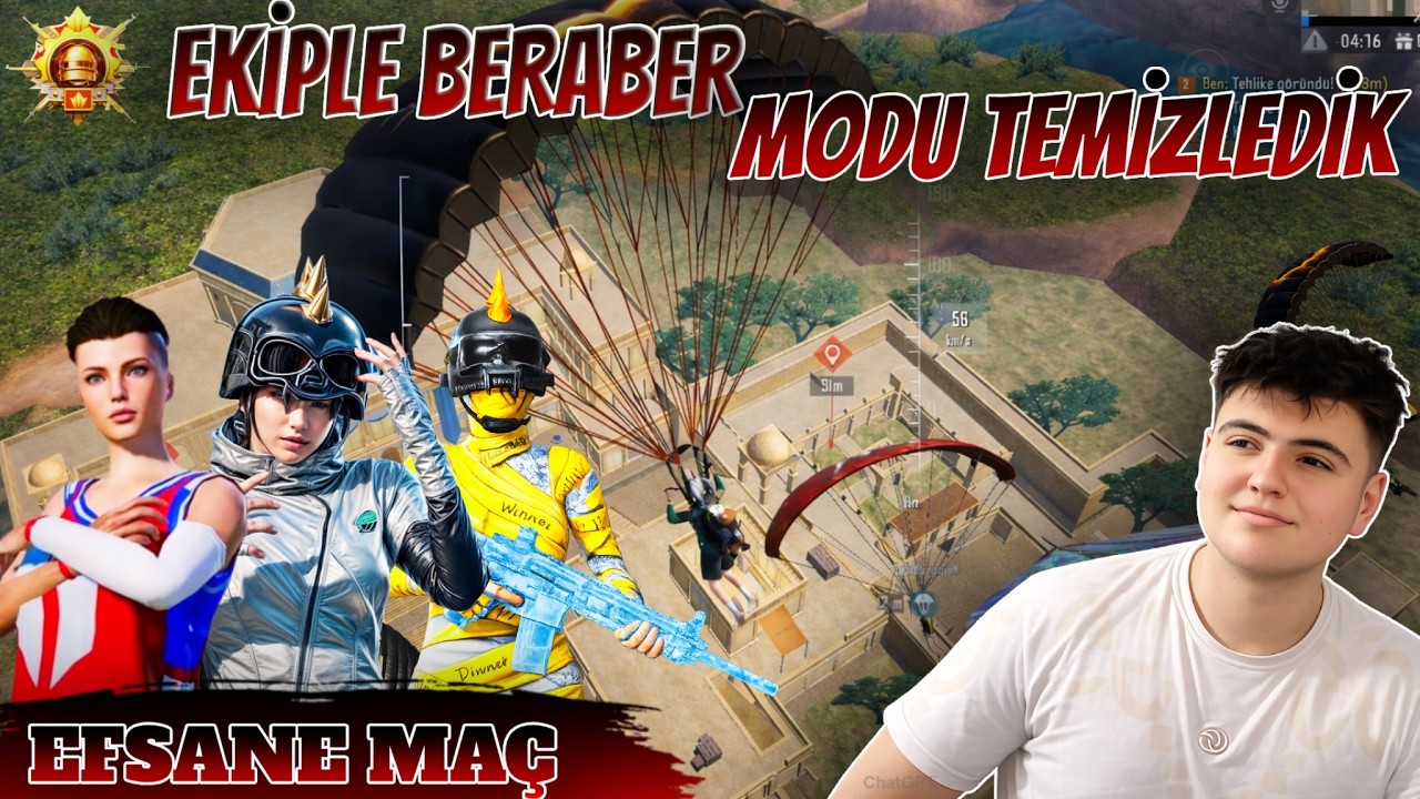 EKİPLE BERABER EFSANE MAÇ (MODU TEMİZLEDİK ) - PUBG MOBİLE