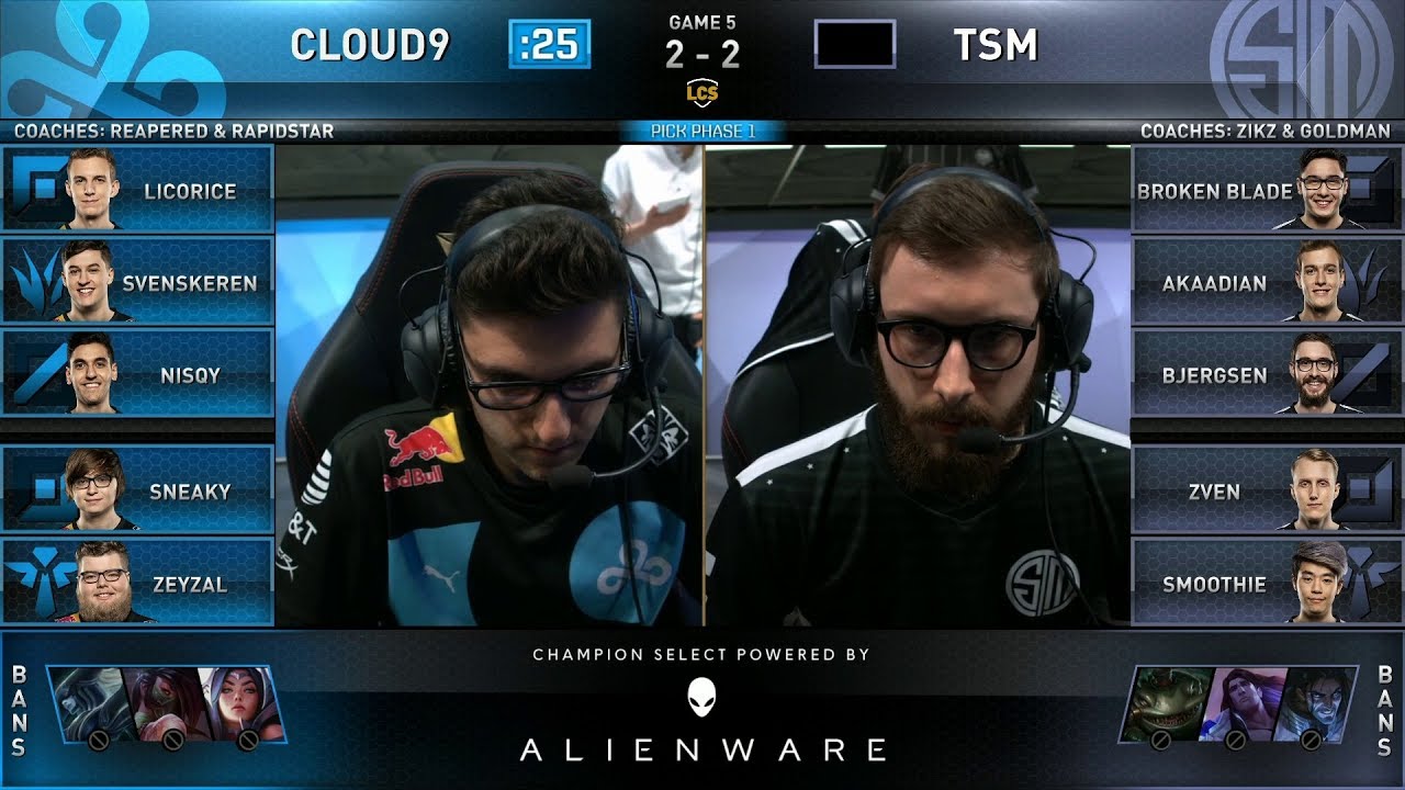TSM vs C9 Game 5 - 2019 LCS Spring Split SemiFinals - Cloud 9 vs Team SoloMid
