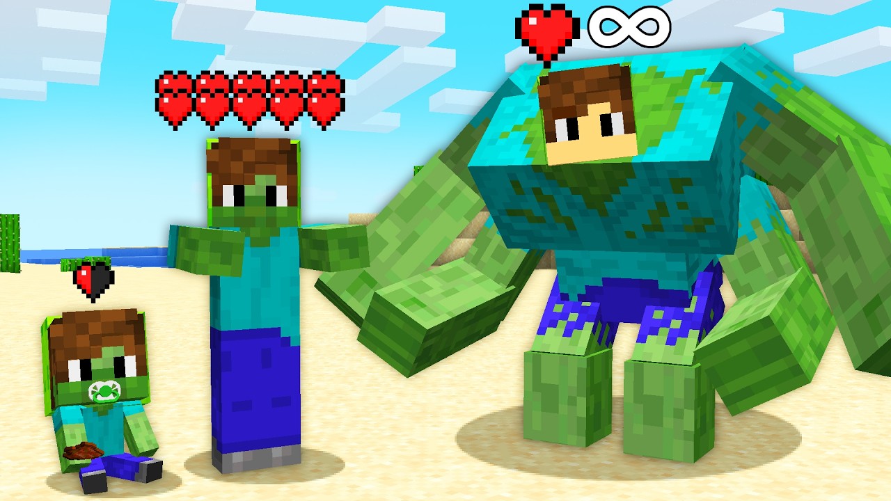 Жизнь зомби в Minecraft!