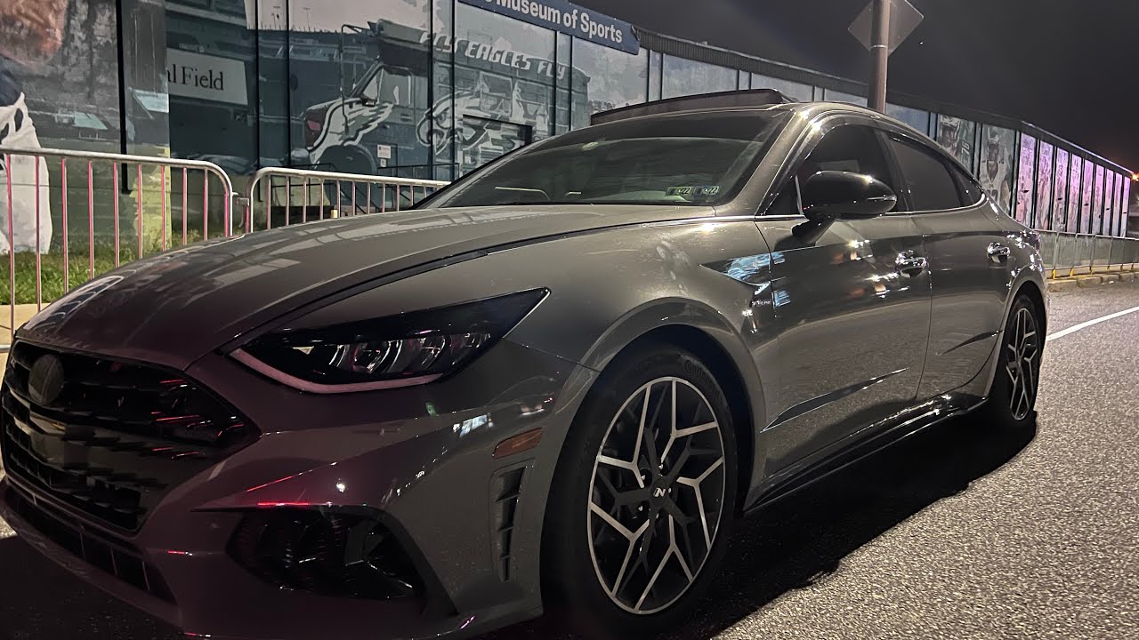 POV BACKROADS HYUNDAI SONATA N LINE WITH A2B PERFORMANCE  3 INCH HIGH FLOW DOWNPIPE MIDPIPE EXHAUST