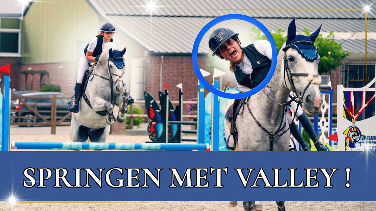 Met Valley naar onze eerste oefenspringwedstrijd!✨ | PaardenpraatTV