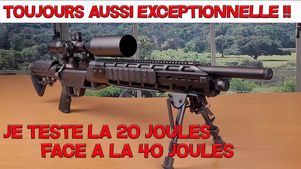 CROSMAN ARMADA - JE TESTE LA VERSION 20 JOULES FACE A LA 40 JOULES !!! - PCP -