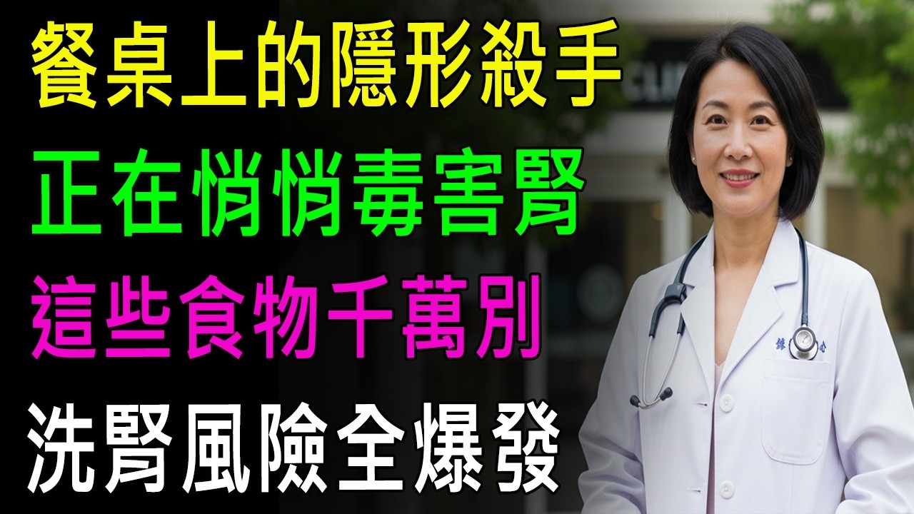 台灣人餐桌上的隱形殺手！這 4 種食物正在悄悄毒害你的腎臟！