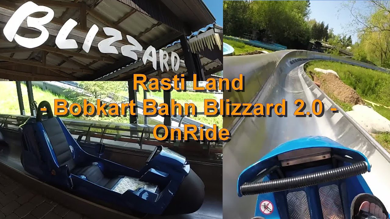Rasti Land - Bobkart Bahn Blizzard 2.0 - OnRide POV  - Rastiland 2016 Bobkartbahn - Wiegand Bobkart