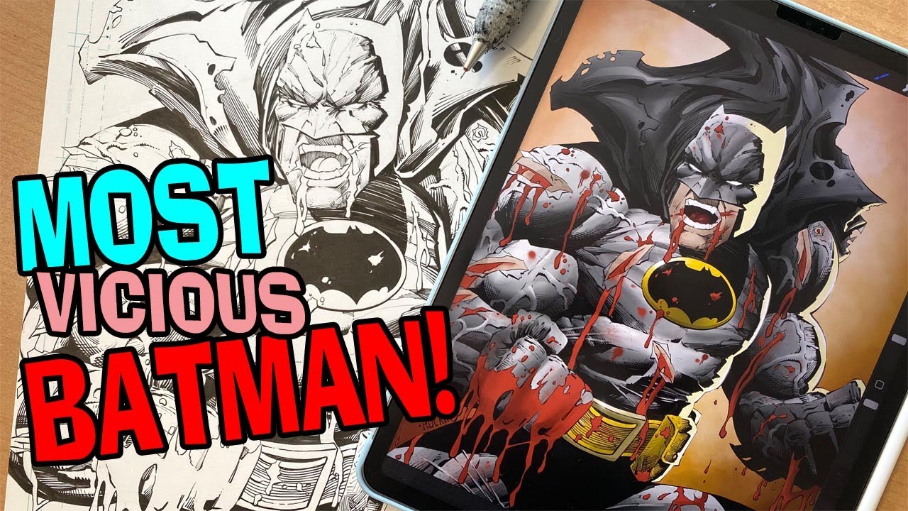 Most Vicious Batman Drawing You Have Ever Seen!