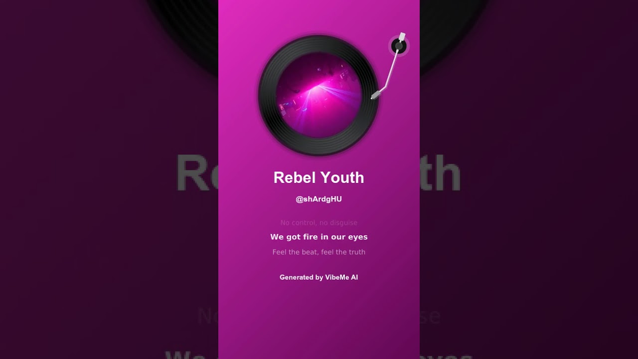 Rebel Youth (New Music Eurodance 2026) VibeMe AI.