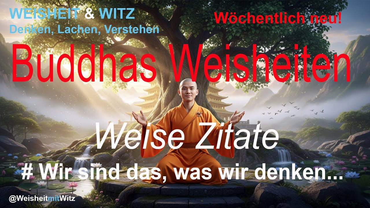 Buddha Zitate: Die 4 Worte, die Dein Leben verändern: Wir sind, was wir denken!