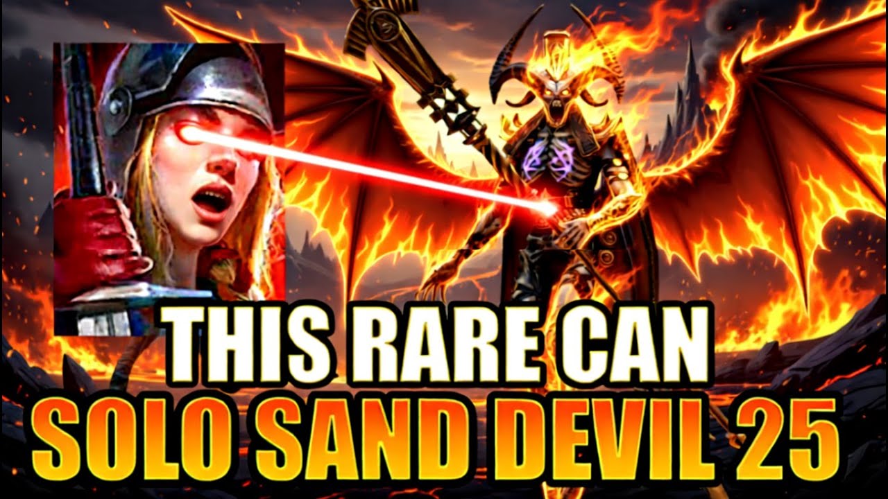Dzięki tej SZTUCZCE nawet rzadki mistrz może pokonać w pojedynkę Sand Devil 25 Raid: Shadow Legends