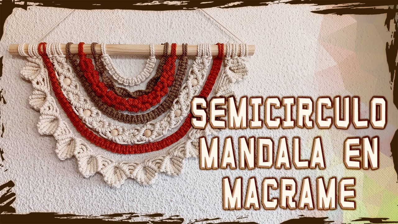 Semicírculo Mandala en Macramé