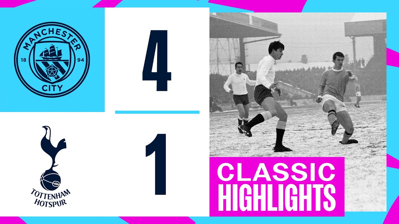 BALLET ON ICE! | MAN CITY V SPURS 1967 | CLASSIC HIGHLIGHTS