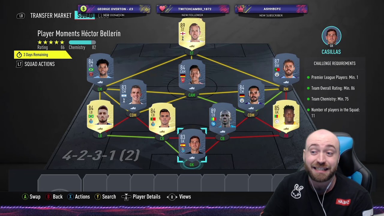 PLAYER MOMENTS BELLERIN SBC HELP